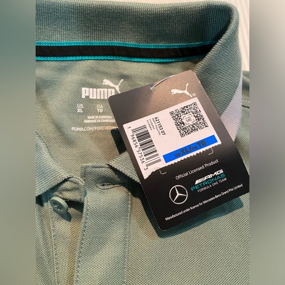 Puma Mercedes AMG Petronas Pique Polo Shirt - Picture 9 of 9